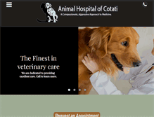 Tablet Screenshot of animalhospitalofcotati.com